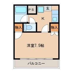 コーポイーストパークの物件間取画像